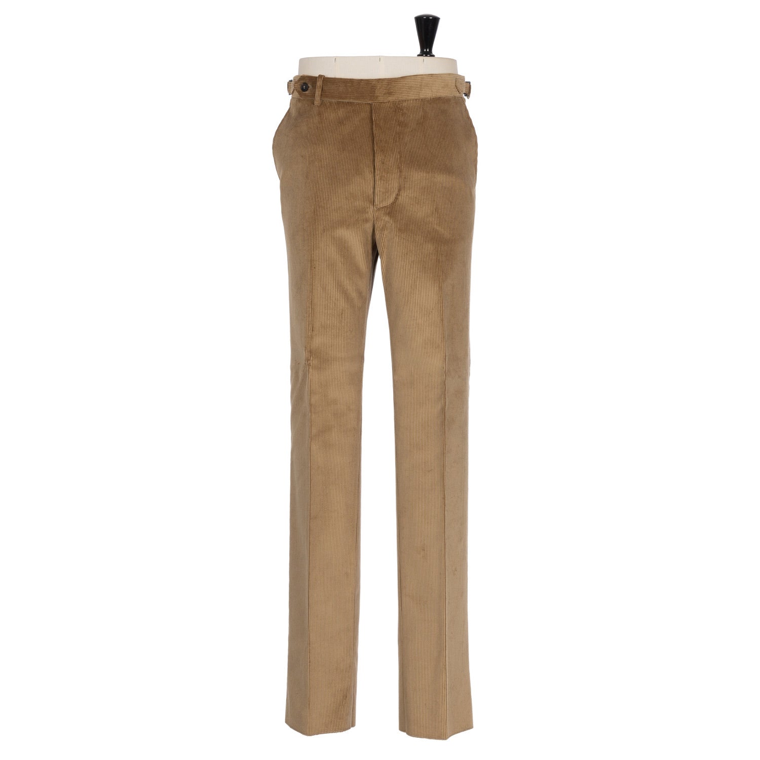Exclusively for Michael Jondral: Light Brown Trousers in Brisbane Moss 8 Whale Cotton Corduroy - Rota Sartorial